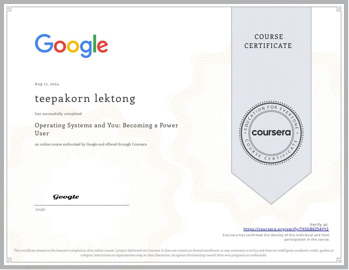 Operating Systems and You: Becoming a Power User